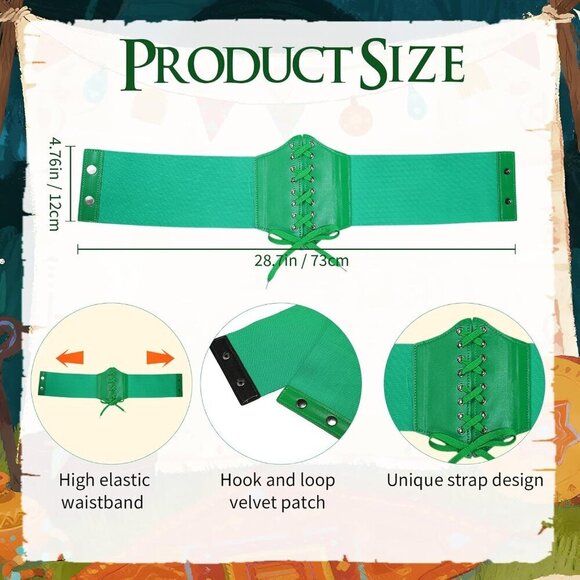 Halloween Costume Accessories Set Women Gypsy Coin Waist Chain Earrings Necklace main image 4